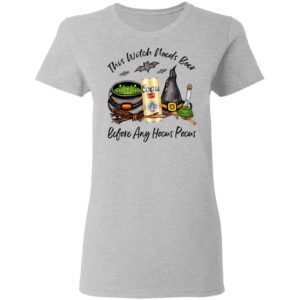 Coors Original Can This Witch Needs Beer Before Any Hocus Pocus T-Shirt