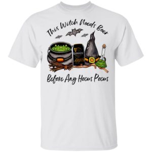 Guinness Can This Witch Needs Beer Before Any Hocus Pocus T-Shirt