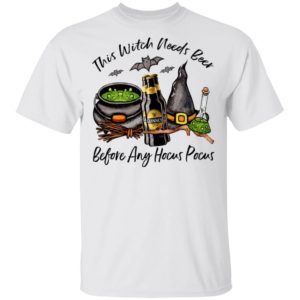 Guinness Bottle This Witch Needs Beer Before Any Hocus Pocus T-Shirt Guinness Bottle This Witch Needs Beer Before Any Hocus Pocus T-Shirt