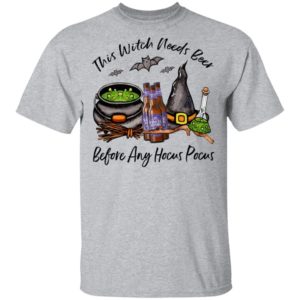 Samuel Adams Moutain Berry Bottle This Witch Needs Beer Before Any Hocus Pocus T-Shirt