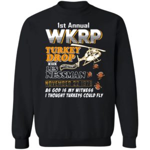 1St Annual Wkrp Turkey Drop With Les Nessman November 22 1978 T-shirt