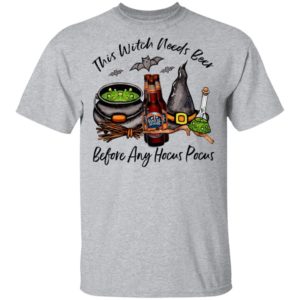 Samuel Adams Bottle This Witch Needs Beer Before Any Hocus Pocus T-Shirt