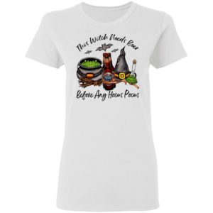 Samuel Adams Bottle This Witch Needs Beer Before Any Hocus Pocus T-Shirt