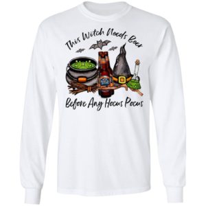 Samuel Adams Bottle This Witch Needs Beer Before Any Hocus Pocus T-Shirt