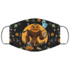 Bigfoot Rock On Sasquatch American Flag Halloween Face Mask
