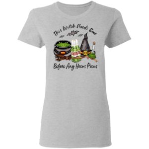 Stella Artois Bottle This Witch Needs Beer Before Any Hocus Pocus Shirt