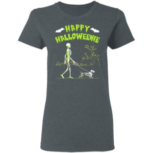 Skeleton Happy Halloween Dog T-Shirt