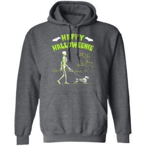 Skeleton Happy Halloween Dog T-Shirt