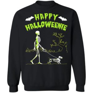Skeleton Happy Halloween Dog T-Shirt