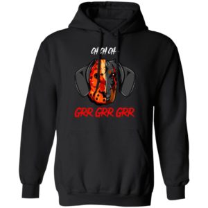 Jason Voorhees Dachshund Ch Ch Ch Grr Grr Grr Halloween T-Shirt