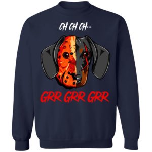 Jason Voorhees Dachshund Ch Ch Ch Grr Grr Grr Halloween T-Shirt