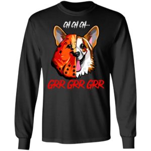 Jason Voorhees Corgi Ch Ch Ch Grr Grr Grr Halloween T-Shirt