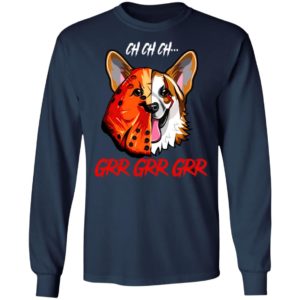 Jason Voorhees Corgi Ch Ch Ch Grr Grr Grr Halloween T-Shirt