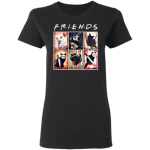 Cat Horror Friends Halloween T-Shirt