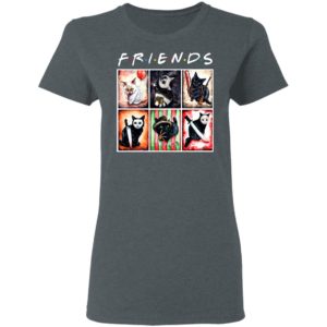 Cat Horror Friends Halloween T-Shirt