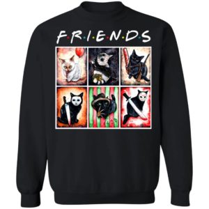 Cat Horror Friends Halloween T-Shirt