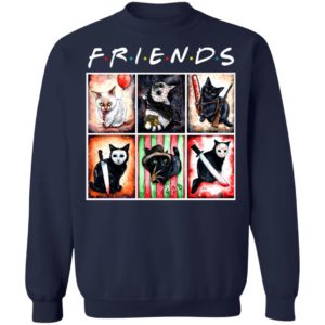 Cat Horror Friends Halloween T-Shirt