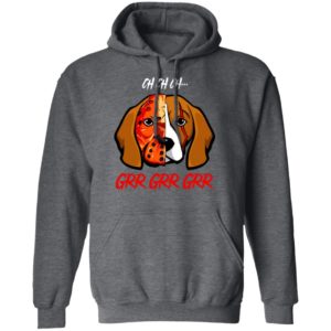 Jason Voorhees Beagle Ch Ch Ch Grr Grr Grr Halloween T-Shirt
