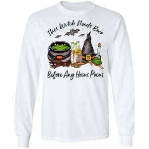 Yuengling Bottle This Witch Needs Beer Before Any Hocus Pocus Halloween T-Shirt