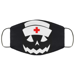 Nurse Pumpkin Halloween Face Mask