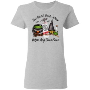 White Claw Raspberry This Witch Needs Seltzer Before Any Hocus Pocus Halloween T-Shirt