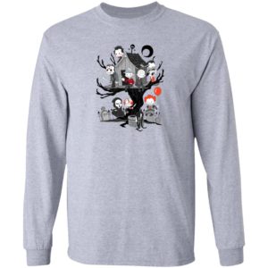 Horror Friends Halloween T-Shirt, LS