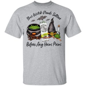 White Claw Lime This Witch Needs Seltzer Before Any Hocus Pocus Halloween T-Shirt