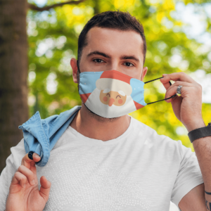 Cute Santa Funny Christmas 2020 greeting cards Face Mask