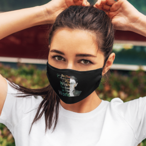Ruth Bader Ginsburg RBG Be The Change In The World graphic Face Mask