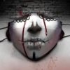 Seductive Black Lipstick Sexy Halloween Face Mask