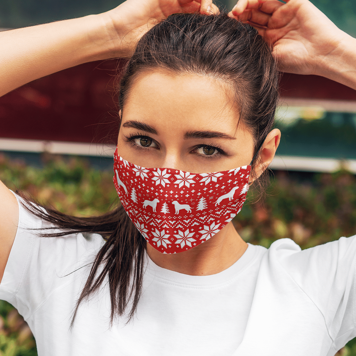 Bullmastiff Dog Ugly Christmas Face Mask Bullmastiff Dog Ugly Christmas Face Mask