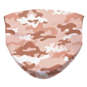 Camouflage Pattern Camo Orange Military Face Mask