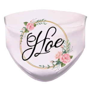 Hoe Floral Adult Joke Face Mask