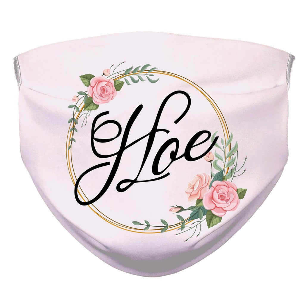 Hoe Floral Adult Joke Face Mask Hoe Floral Adult Joke Face Mask