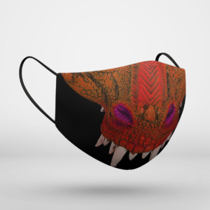 Red Dragon Halloween Face Mask