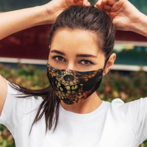 Scary Burn Corn Ghost Halloween Face Mask