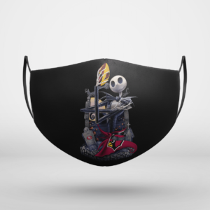 Arizona Cardinals Jack Skellington Halloween Face Mask