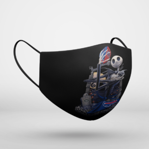 Buffalo Bills Jack Skellington Halloween Face Mask