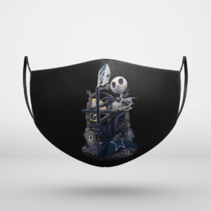 Dallas Cowboys Jack Skellington Halloween Face Mask