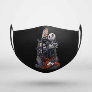 Denver Broncos Jack Skellington Halloween Face Mask