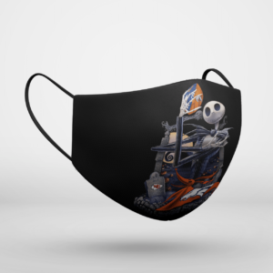 Denver Broncos Jack Skellington Halloween Face Mask