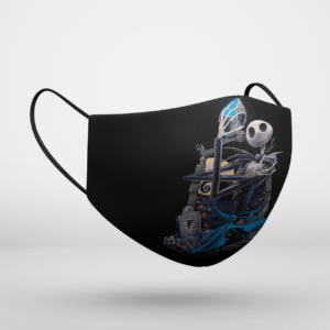 Carolina Panthers Jack Skellington Halloween Face Mask