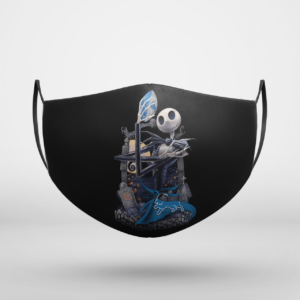 Detroit Lions Jack Skellington Halloween Face Mask