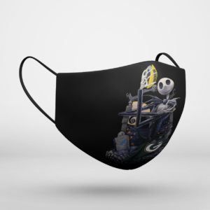Green Bay Packers Jack Skellington Halloween Face Mask