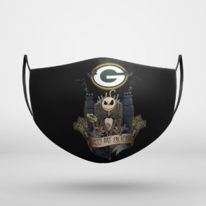 Green Bay Packers Jack Skellington This Is Halloween NFL Face Mask