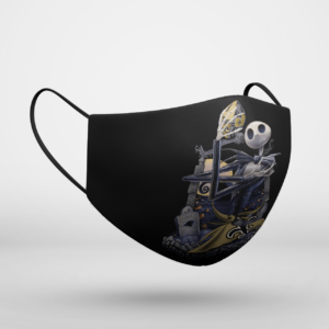 New Orleans Saints Jack Skellington Halloween Face Mask