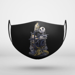 New Orleans Saints Jack Skellington Halloween Face Mask