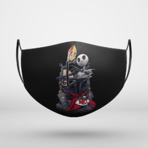Kansas City Chiefs Jack Skellington Halloween Face Mask