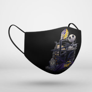 Minnesota Vikings Jack Skellington Halloween Face Mask