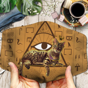 Cat Egypt  Sympol Cat Ancient Face Mask